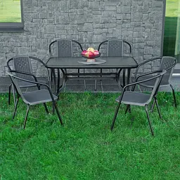 Комплект садових меблів 4Points Siena-6 з прямокутним столом 120x70x70 см