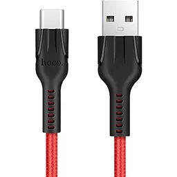 Hoco U31 Quick Charging Lightning to Type-C Cable red