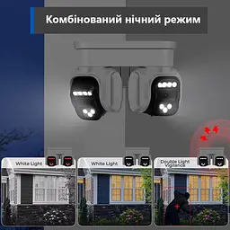 Вулична WiFi ANBIUX P5 8Мп 2 незалежних поворотні об'єктиви - мініатюра 6