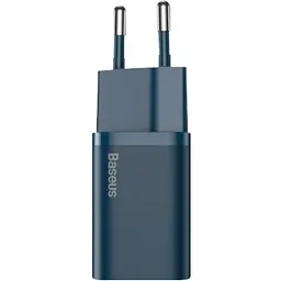 Мережевий зарядний пристрій Baseus Super Si 20W + Cable USB-C to Lightning Blue (TZCCSUP-B03) [60982] - мініатюра 2