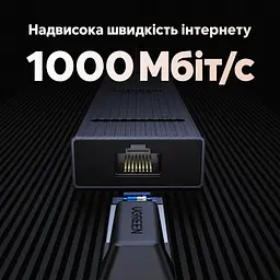 Док-станція UGREEN Revodok Pro CM828 хаб з підключенням до комп’ютера через USB-C 6 в 1 відеовихід HDMI 4K 60 Гц 2 USB-A та 1 USB-C для даних до 10 Гбіт/с Ethernet RJ45 до 1000 Мбіт/с вхід живлення USB-C PD 3.0 до 100 Вт із наскрізним заряджанням ноутбука до 85 Вт для HDMI потрібен USB-C комп’ютера з підтримкою відеовиходу дублювання екрана та розширення робочого столу з індикатором роботи вбудований кабель 0,3 м космічний сірий (45364) - мініатюра 9