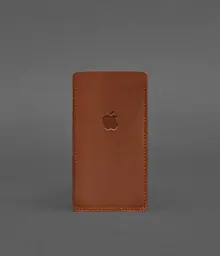 Шкіряний чохол для iPhone 12 Світло-коричневий Crazy Horse - мініатюра 2