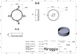 Умивальник Miraggio Lola 0000640, Білий - мініатюра 7