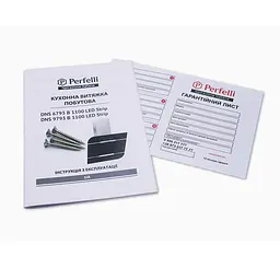 Витяжка декоративна похила PERFELLI DNS 6793 B 1100 BL LED Strip - мініатюра 7
