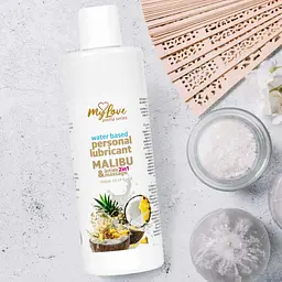 Лубрикант MyLove Aroma Series IntimMassage 2in1 Malibu, 300 мл - мініатюра 4