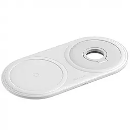 Бездротовий зарядний пристрій Baseus Planet 2 in 1 10W WXPL-B02 White - мініатюра 2