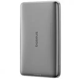 Павербанк Baseus PicoGo Ultra-Slim Qi2 Gray 10 000 mAh / 27 Вт (E0027200) - мініатюра 6