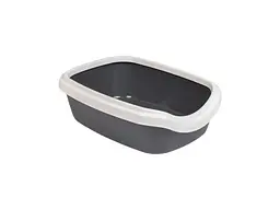 Туалет для котів Природа Comfort М (сірий) (4823082416998)