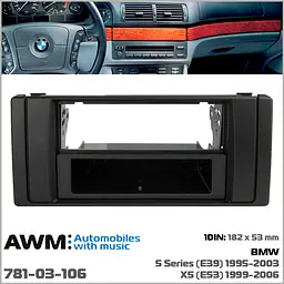 Перехідна рамка BMW 5 Series (E39), X5 (E53) AWM 781-03-106 - мініатюра 7