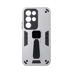 Чехол для Realme C85 Pro 4G, Proover, серый, с подставкой и магнитом, противоударный, ударопрочный, бронированный, панель-накладка, защита всего корпуса, термополиуретан (TPU) + поликарбонат (PC), ArmorStandart (ARM89941)