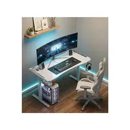 Комп'ютерний стіл GT Racer T-1452 White (T-1452 (140x60x73) White) - мініатюра 4