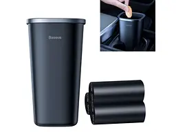 Автомобільний бак для сміття Baseus Dust-free Trash Can чорний (CRLJT-A01) - мініатюра 4