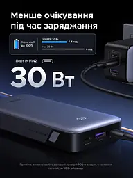 Повербанк Ugreen Nexode 20000 mAh 30W зі швидкою зарядкою PD 3.0 PPS QC4 LED дисплей USB-C USB-A павербанк Ugreen Power Bank 20000 - мініатюра 4