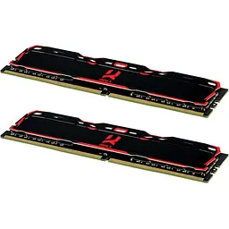 Модуль пам'яті DDR4 Goodram Iridium X 32GB (2x16GB) 3200MHz Black (IR-X3200D464L16A/32GDC) [148719] - мініатюра 2