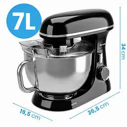 Міксер планетарний - тістоміс Maltec Chef4000W-BL 114851 7л - мініатюра 7