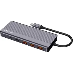 USB-Хаб Canyon 13-в-1 4K USB-C DS-16 (CNS-TDS16) - мініатюра 3