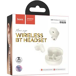 Бездротові навушники TWS EQ25 Unimpeded White Hoco teh0030089 - мініатюра 3
