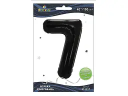 Кулька фольгована цифра PELICAN 40 (100 см) 1 7 чорна
