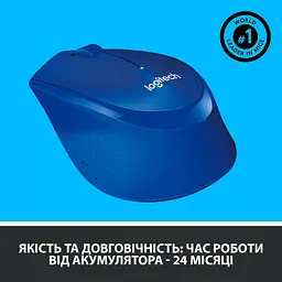 Бездротова миша Logitech M330 Silent Plus Blue (910-004910) - мініатюра 5