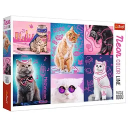 Пазл Trefl Neon Супер котики 1000 ел. (10581)