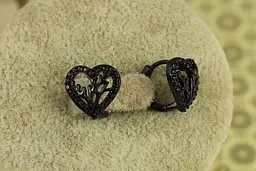 Сережки Xuping Jewelry Зародок кохання блек ган 1.2 см