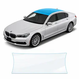 Антигравійна захисна бронеплівка за лекалами для BMW 7 Series G11/G12 2015-2019 - зона даху