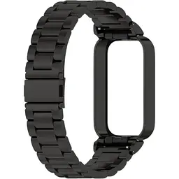 Ремінець-бампер DK CDK для Xiaomi Redmi Smart Band 3 Metal Fitlink Steel (018851) (black)