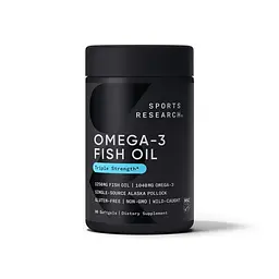 Риб'ячий жир Sports Research Omega-3 Fish Oil 1250 mg Triple Strength, 90 капсул
