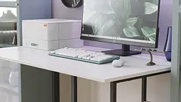 Комп'ютерний стіл Ferrum-decor Кевін 75x120x70 чорний ДСП Білий 16мм (FRD-103827) - мініатюра 3