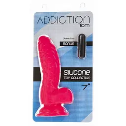 Фалоімітатор Addiction - Tom 7 Dildo With Balls - Pink - мініатюра 6
