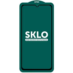 Захисне скло SKLO 5D (тех.пак) для Xiaomi Redmi 10C / 12C / A3 / A3x / Poco C40 / C61 Чорний