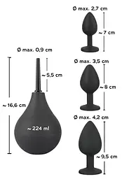 Набір для анальної стимуляції Orion Black Velvets Anal Kit 4 шт. (чорний) - мініатюра 7