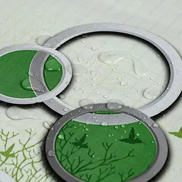 Самоклеюча плівка Sticker Wall на паперовій основі 0.45х10м х 0.07мм Зелені дерева SW-00000797 - мініатюра 4