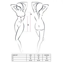 Костюм медсестри Passion AKKIE SET XXL/XXXL, white, сорочка, трусики, шапочка - мініатюра 2