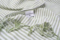 Рушник Lotus Home Pestemal - Argosa stripe 85x175 green зелений - мініатюра 3