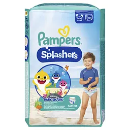 Підгузки Pampers для плавання Splashers Розмір 5-6 (14+ кг) 10 шт (8001090728951) - мініатюра 2