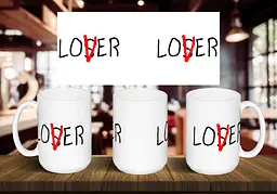Чашка "Lo$er Lover" 425, Білий