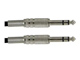 Инструментальный/гитарный/межблочный кабель Jack 6,3 stereo — Jack 6,3 stereo GEWA Basic Line 6м - мініатюра 2
