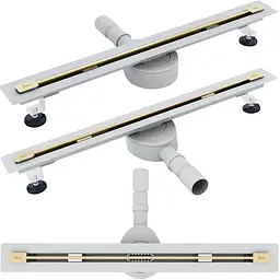 Трап для душу Rea Neo 80 Ultra Slim Pro brushed gold REA-G9805