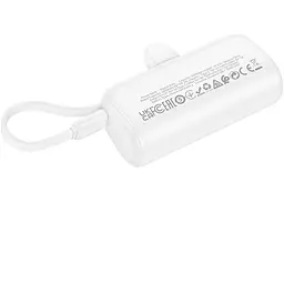 Зовнішній акумулятор Borofone BJ41 Pocket 5000mAh White [123608] - мініатюра 2