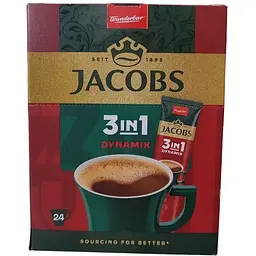 Кавовий напій Jacobs 3 в 1 Dynamix 12.5 г х 24 шт.