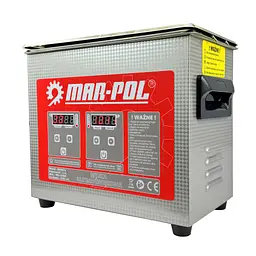 Ультразвукова ванна-мийка-очисник Mar-Pol M90074, 3,2 л, 120 Вт, 40 кГц, нагрівання, таймер - мініатюра 7