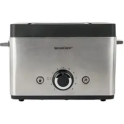 Тостер Silver Crest STT 850 silver з насадкою для булочок, розморожуванням і регулюванням ступеня підсмажування