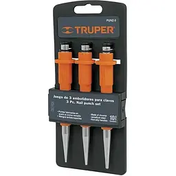 Набір пробійник Truper Cr-V 3 шт. (PUNZ-3)