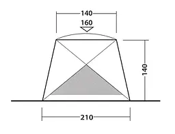 Намет пляжний Outwell Beach Shelter Compton Blue (111230) 929011 - мініатюра 8