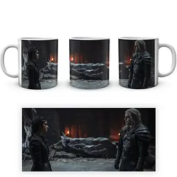 Кухоль GeekLand The Witcher Відьмак Геральт Єніфер TW 002.017 330 мл білий - мініатюра 4