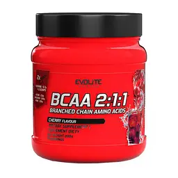Амінокислота BCAA Evolite Nutrition BCAA 2:1:1, 400 грам, Вишня