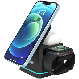 Зарядний пристрій 15W 3-in-1 Magnetic Wireless Fast Charger black Energizer - мініатюра 2