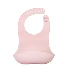 Силіконовий нагрудник слюнявчик 31х22 см, без бісфенолу А, Dark Pink
