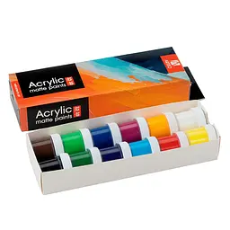 Набір акрилових фарб Arteo Art матовий 12x10 мл - мініатюра 2